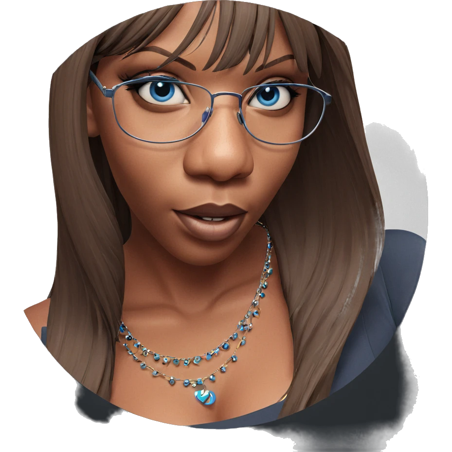 beautiful girl with blue eyes emoji