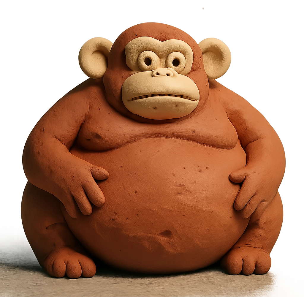 super fat monkey emoji