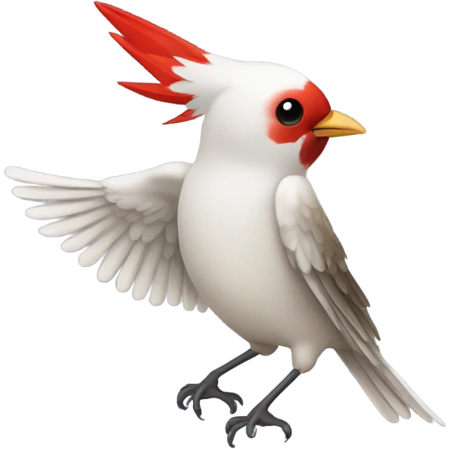 Red breasted bird emoji