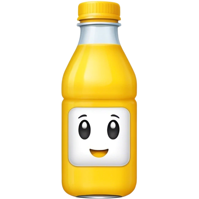 Yellow juice bottle emoji