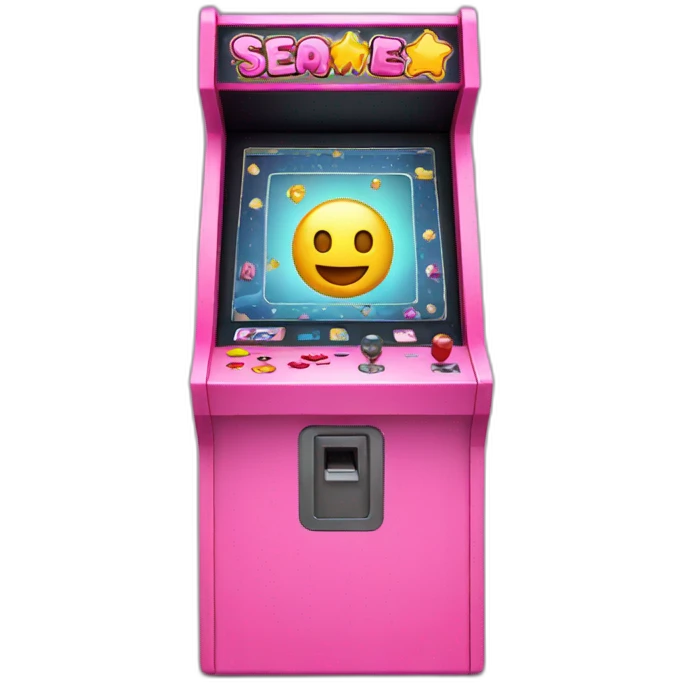 Pink Arcade machine emoji