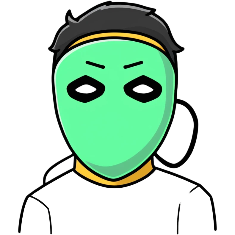 Alex the Terrible with mask emoji