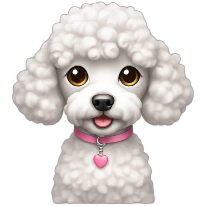 Cute little Poodle  emoji