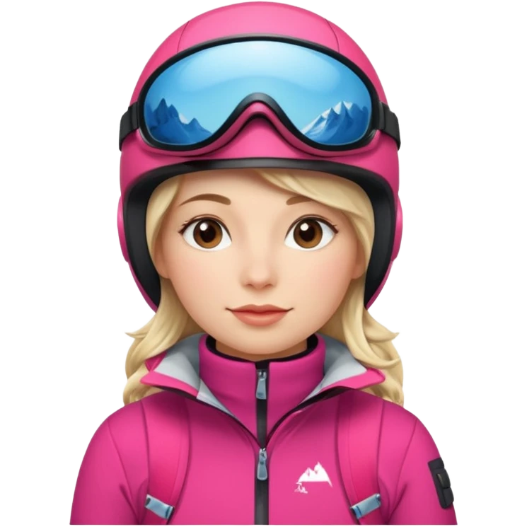Woman Skiing Background Matterhorn emoji