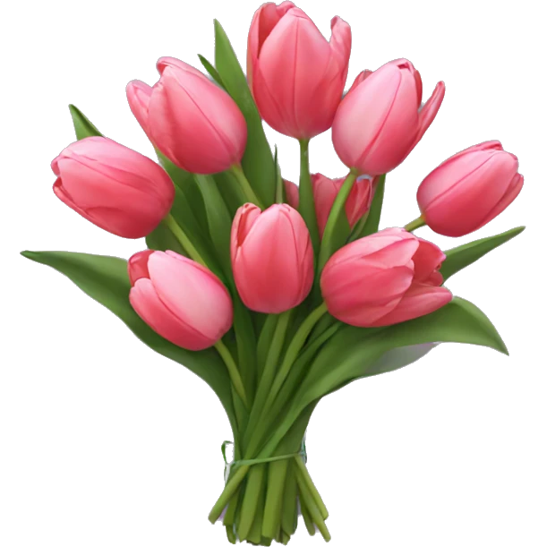 A bouquet of tulips emoji