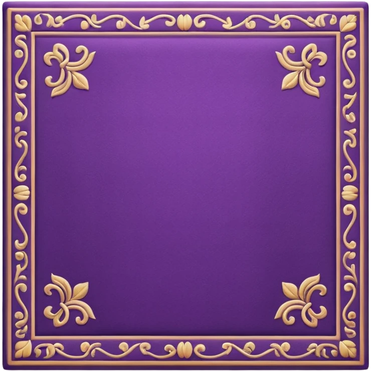 traditional patterned purple carpet emoji