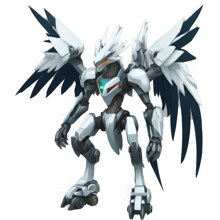 Mechanical Silver-Metallic-Silvally-Mecha full body emoji