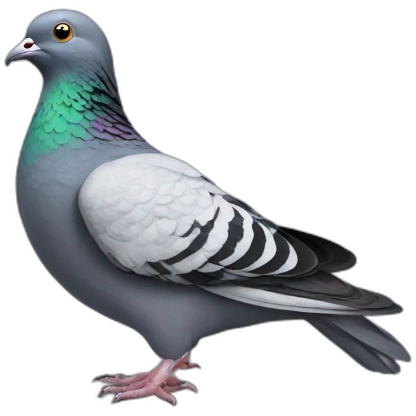 pigeon sur chat emoji