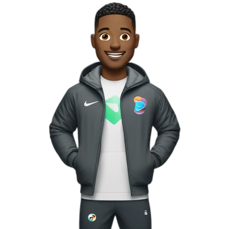 Add a Nike Tech jacket to him and throw in a smile emoji