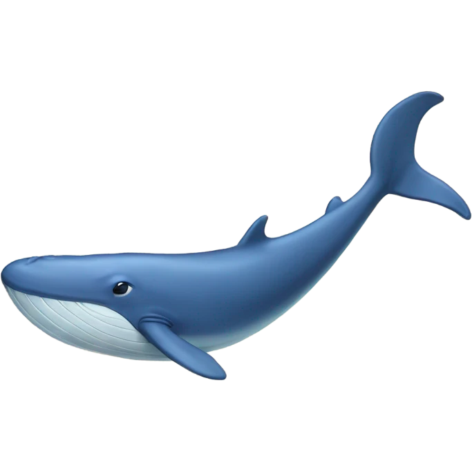 Blue whale emoji