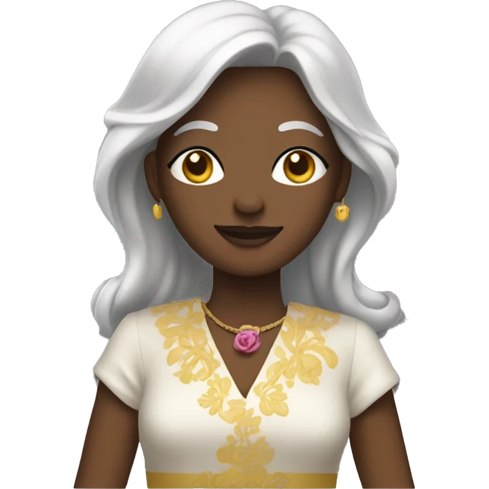 Un rêne dans une robe emoji