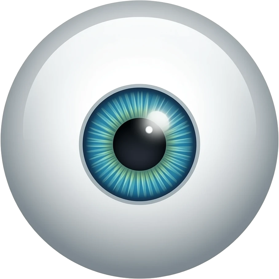 Ball with one single big eye emoji