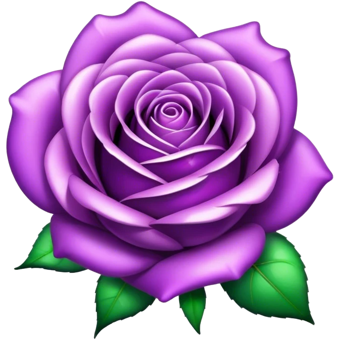 purple shiny rose emoji