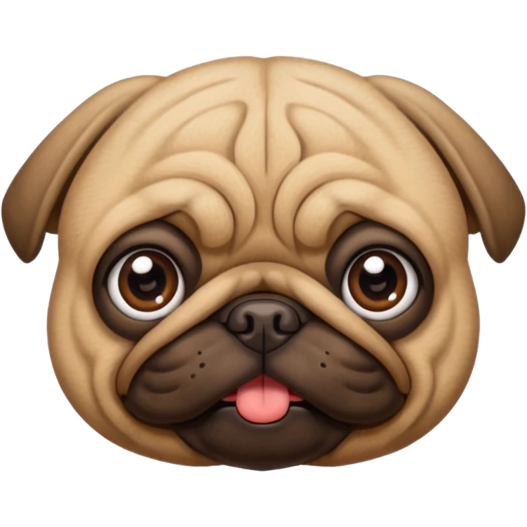 A pug  emoji