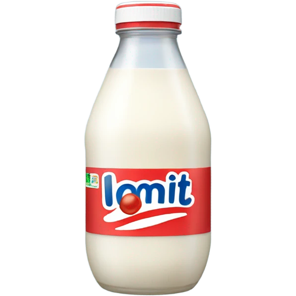 realistic yakult bottle emoji