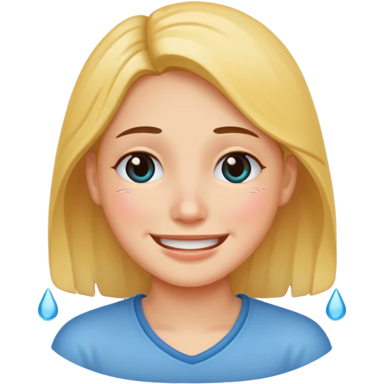 웃으면서 우는 얼굴 emoji