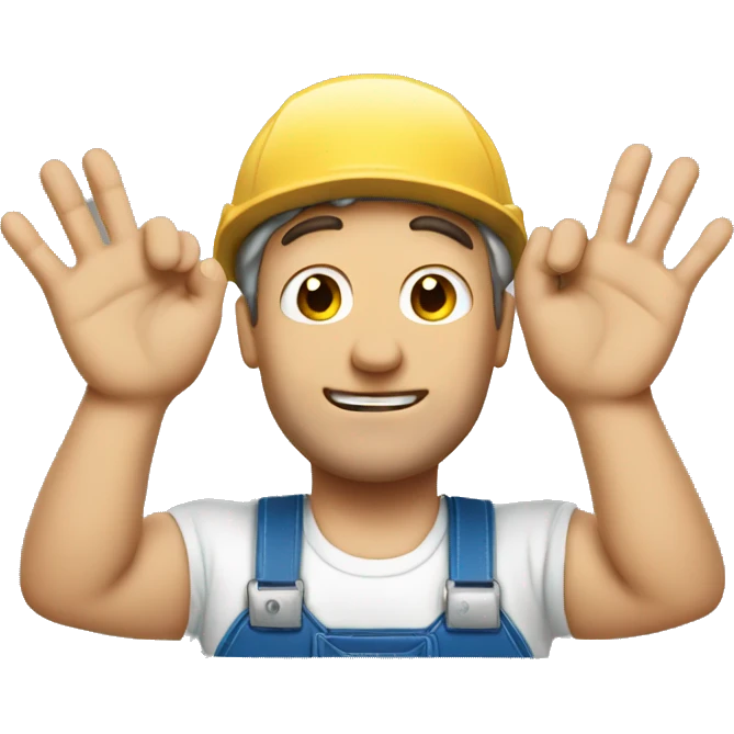 Handyman, 6 hands  emoji