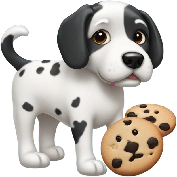 Cookies and cream dog  emoji