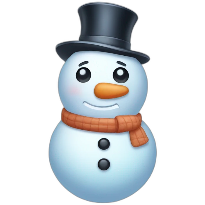 frosty snowman emoji