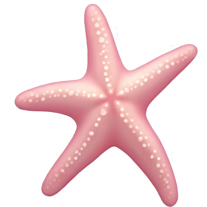 pastel pink starfish emoji