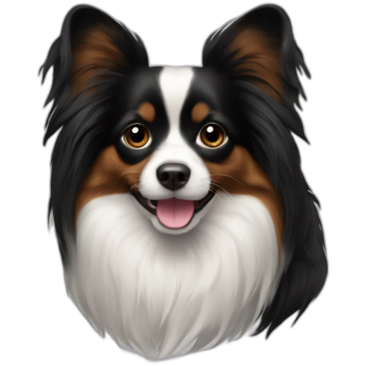 black papillon emoji