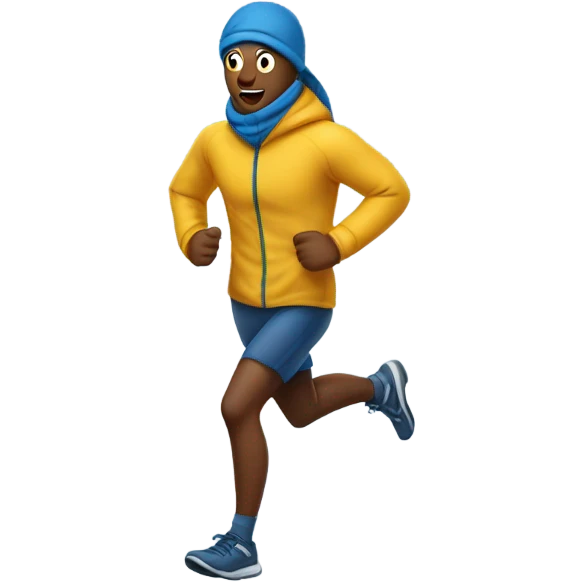 Freezing runner emoji