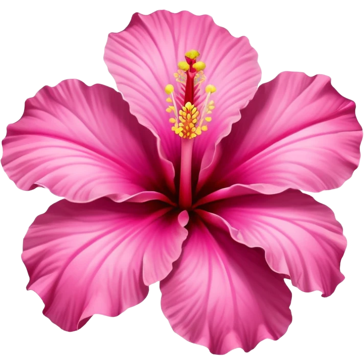 hibiscus flower pink emoji