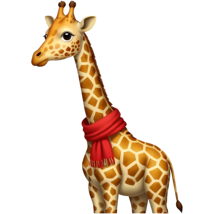 Giraffe with red Scarves emoji