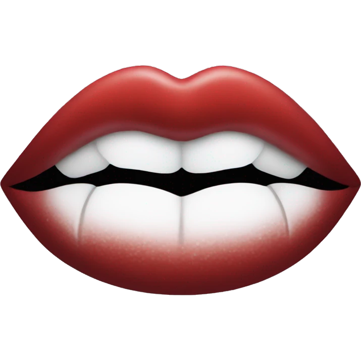 Lipstick kiss mark emoji
