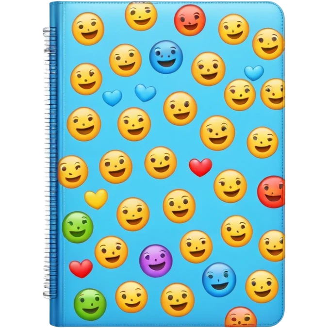 A textbook with emoji words on the cover emoji