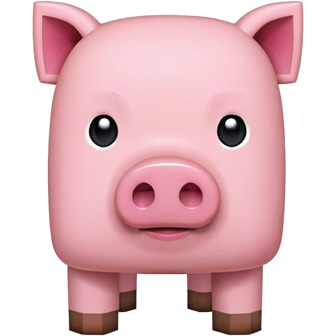 Minecraft pig emoji