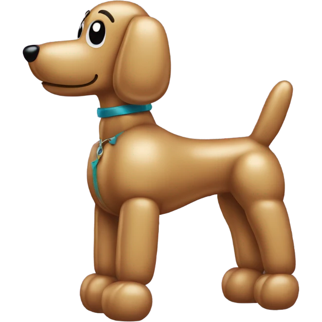 Simple classic balloon dog emoji
