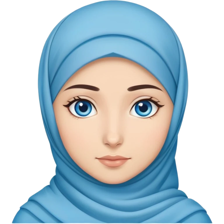 Turkish beautiful finish Konya girl blue eyes with hijab and dua  emoji