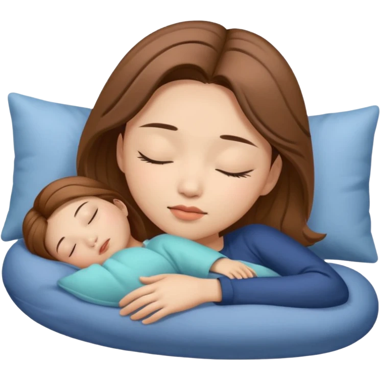стильной девушки с русыми волосами азиатки белой кожей спит  emoji