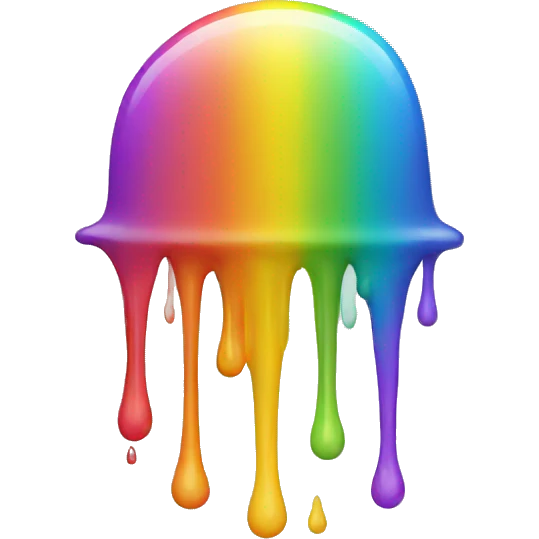 dripping rainbow emoji