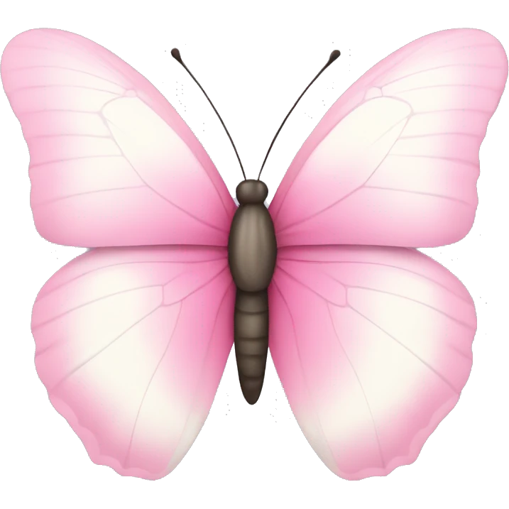 Pink-white butterfly  emoji