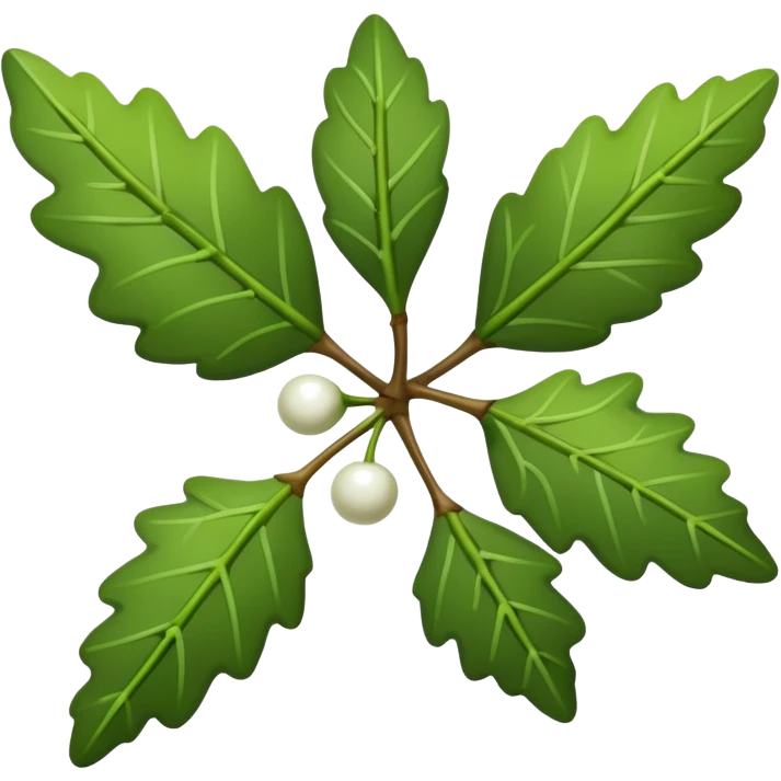 Mistletoe christmas emoji