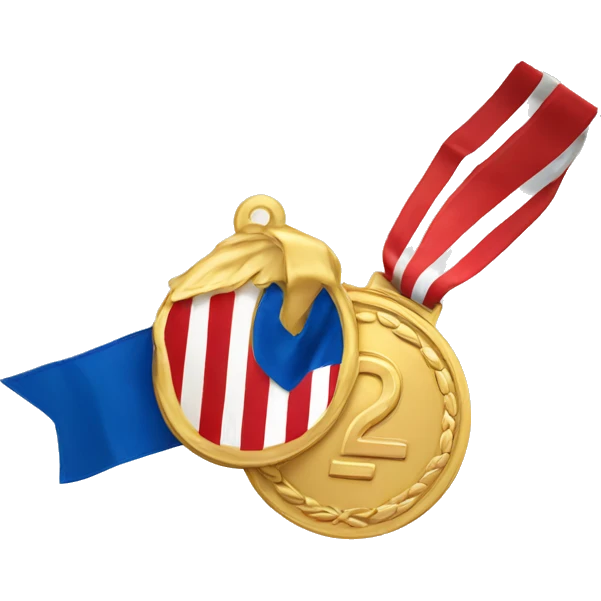 2nd place gold medal emoji