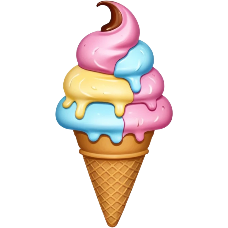 12 scoop ice cream emoji
