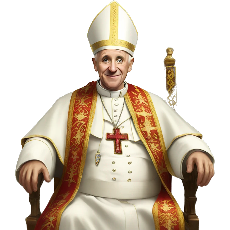 Pope in the club  emoji