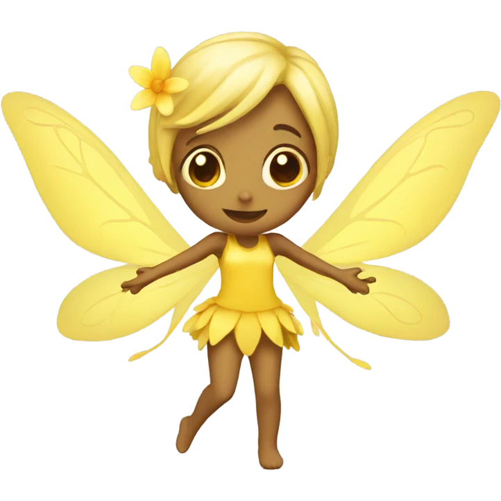 Yellow fairy emoji