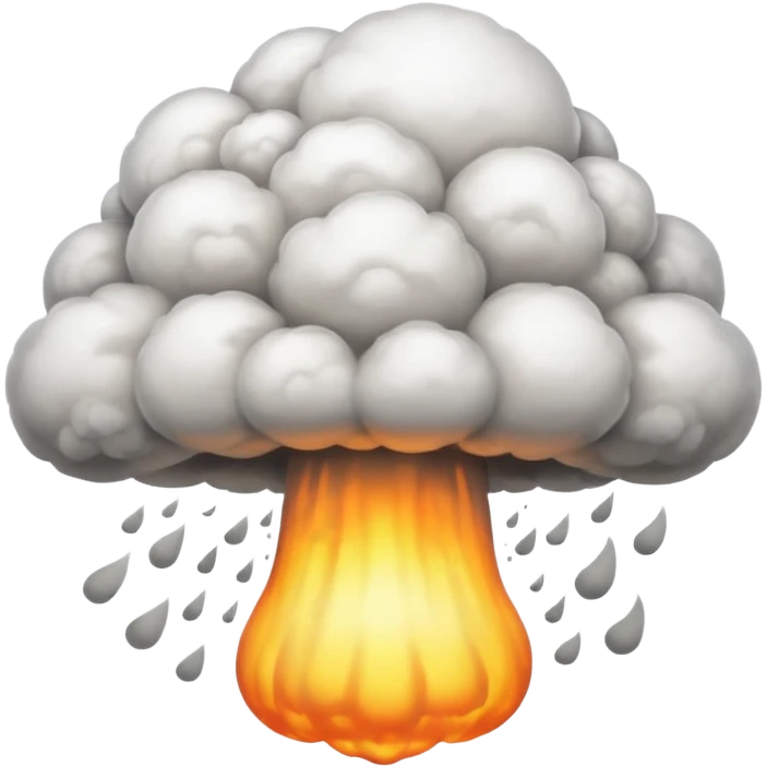 An emoji that depicts the cloud of a nuclear explosion emoji