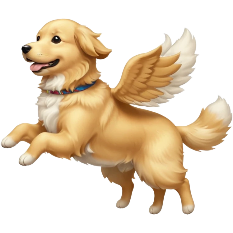 flying dog emoji