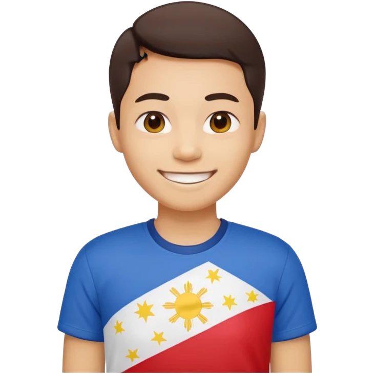 smile with Filipino colors emoji
