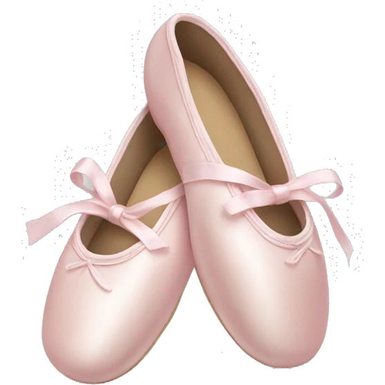 Pale pink ballet shoes emoji