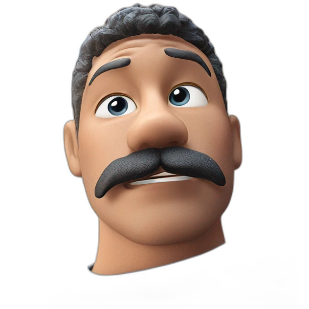 solo focused gaze blue shirt emoji