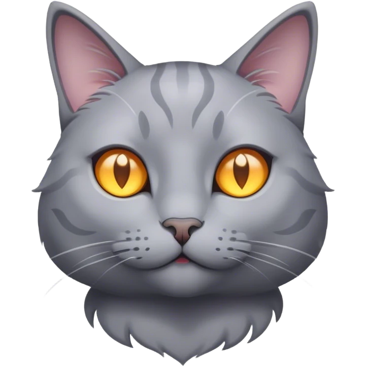 Cat grey magic  emoji