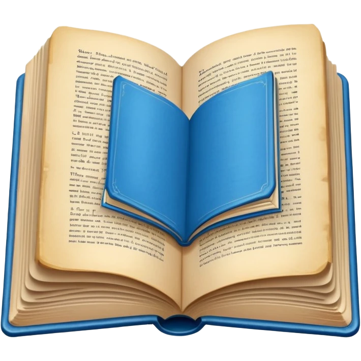 open book with blue cover emoji