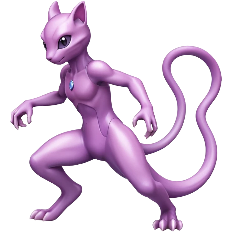 Pokemon legendary purple and pink crystal mewtwo emoji