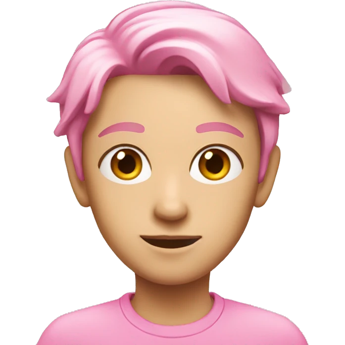Clear pink emoji